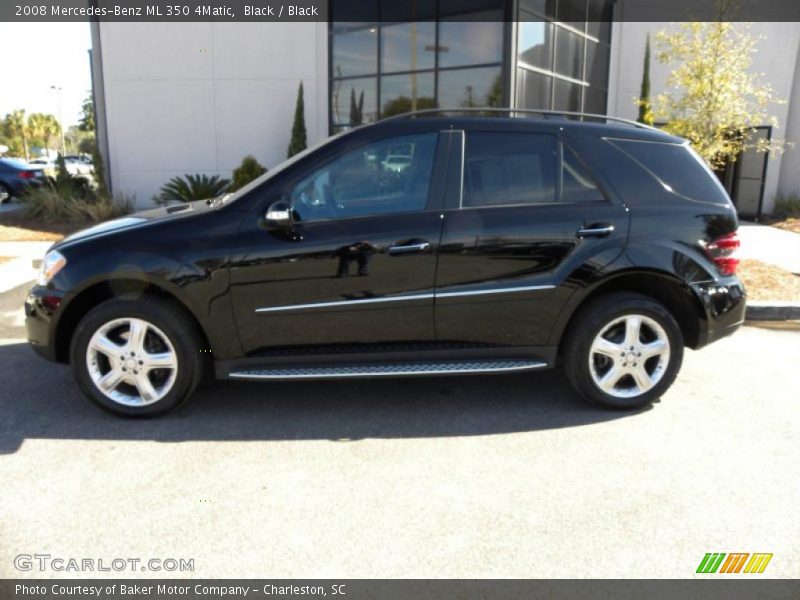 Black / Black 2008 Mercedes-Benz ML 350 4Matic