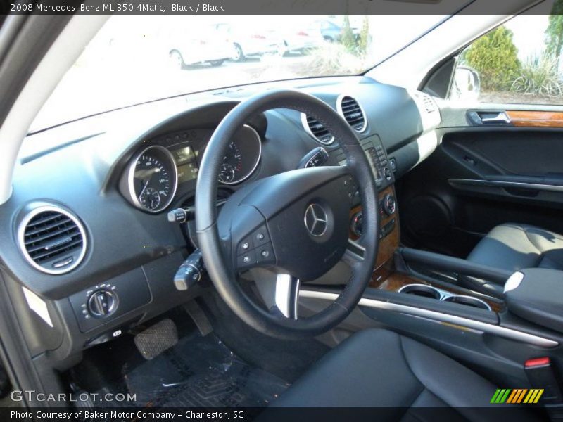 Black / Black 2008 Mercedes-Benz ML 350 4Matic
