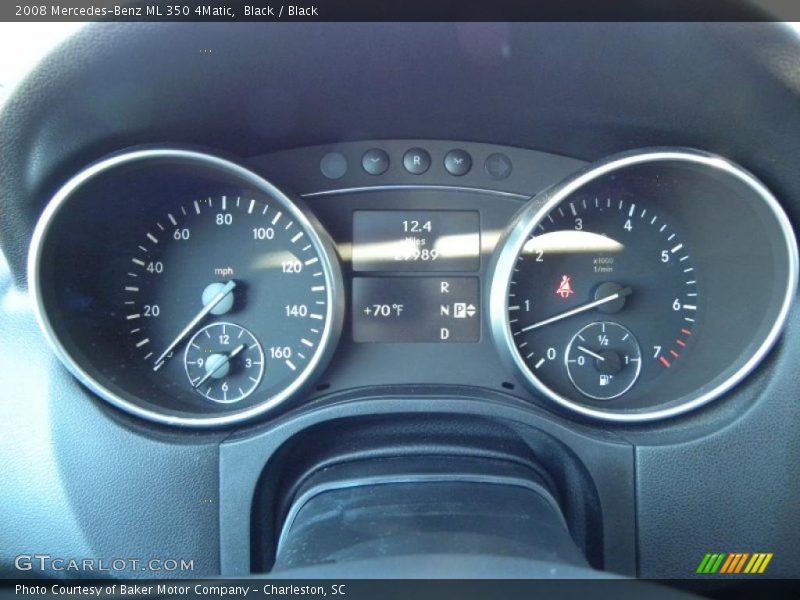 Black / Black 2008 Mercedes-Benz ML 350 4Matic