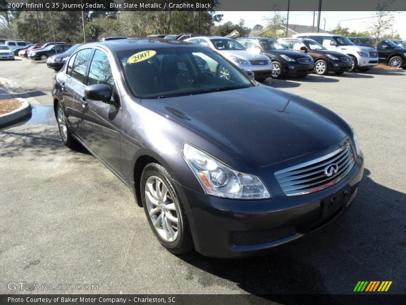 Blue Slate Metallic / Graphite Black 2007 Infiniti G 35 Journey Sedan