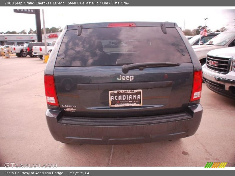 Steel Blue Metallic / Dark Slate Gray 2008 Jeep Grand Cherokee Laredo