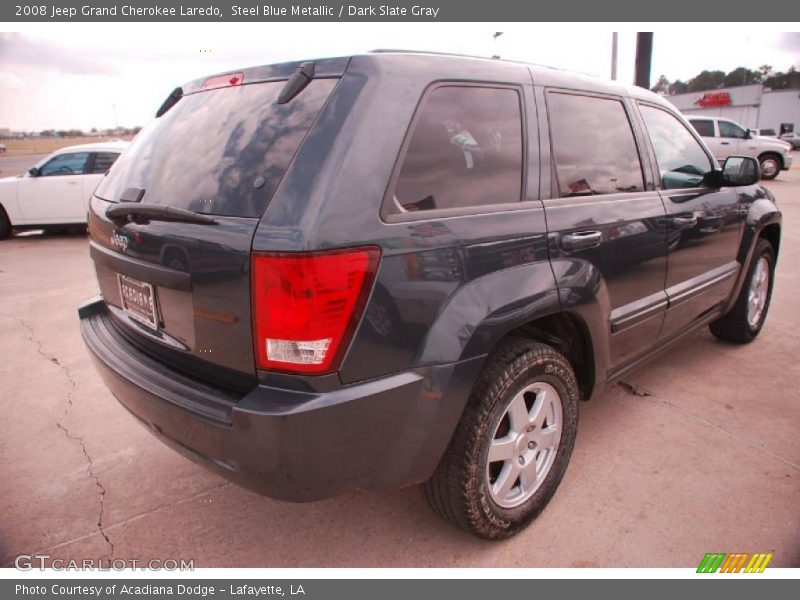 Steel Blue Metallic / Dark Slate Gray 2008 Jeep Grand Cherokee Laredo