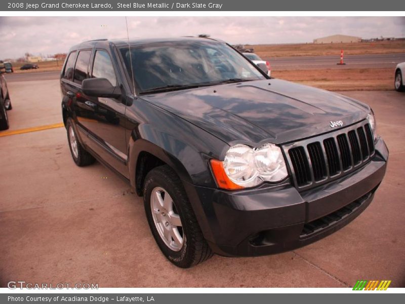 Steel Blue Metallic / Dark Slate Gray 2008 Jeep Grand Cherokee Laredo