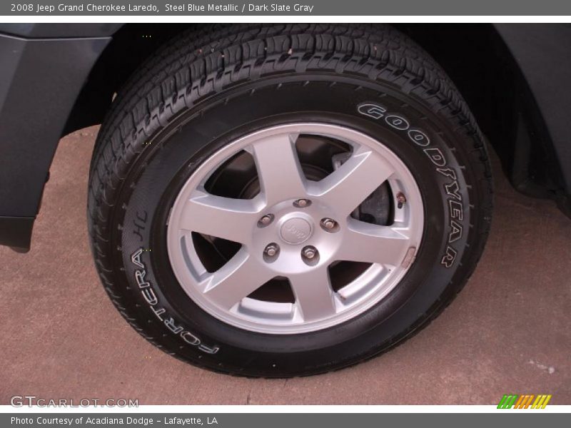 Steel Blue Metallic / Dark Slate Gray 2008 Jeep Grand Cherokee Laredo