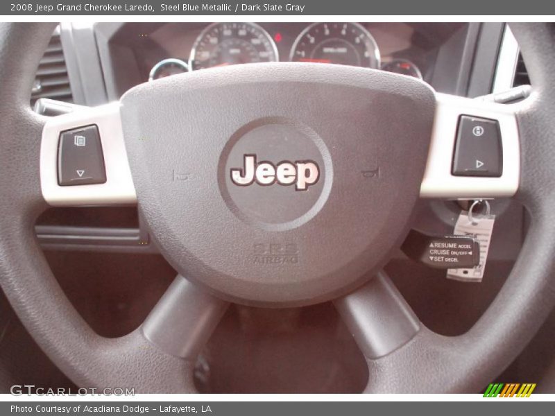 Steel Blue Metallic / Dark Slate Gray 2008 Jeep Grand Cherokee Laredo