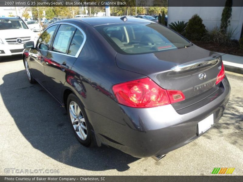 Blue Slate Metallic / Graphite Black 2007 Infiniti G 35 Journey Sedan