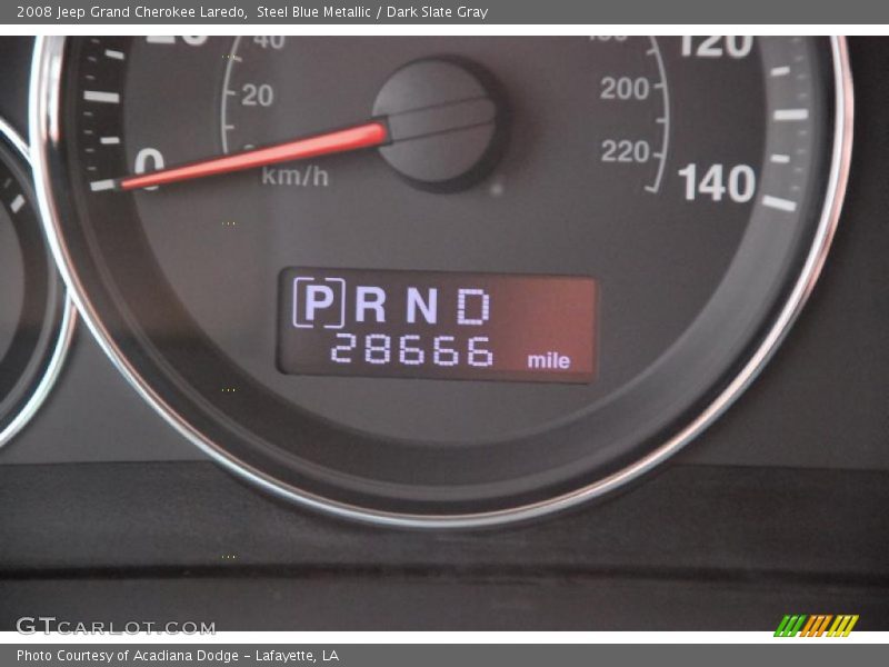 Steel Blue Metallic / Dark Slate Gray 2008 Jeep Grand Cherokee Laredo