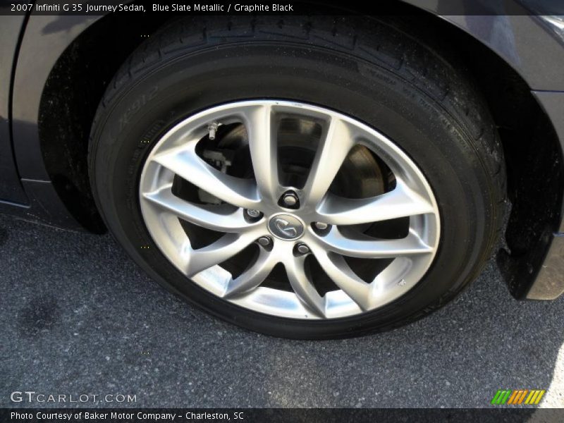 Blue Slate Metallic / Graphite Black 2007 Infiniti G 35 Journey Sedan