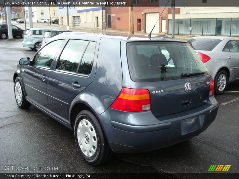 Blue Anthracite Metallic / Black 2004 Volkswagen Golf GL TDI 4 Door