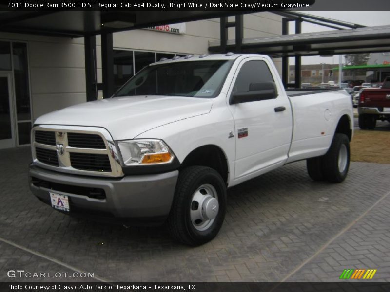 Front 3/4 View of 2011 Ram 3500 HD ST Regular Cab 4x4 Dually