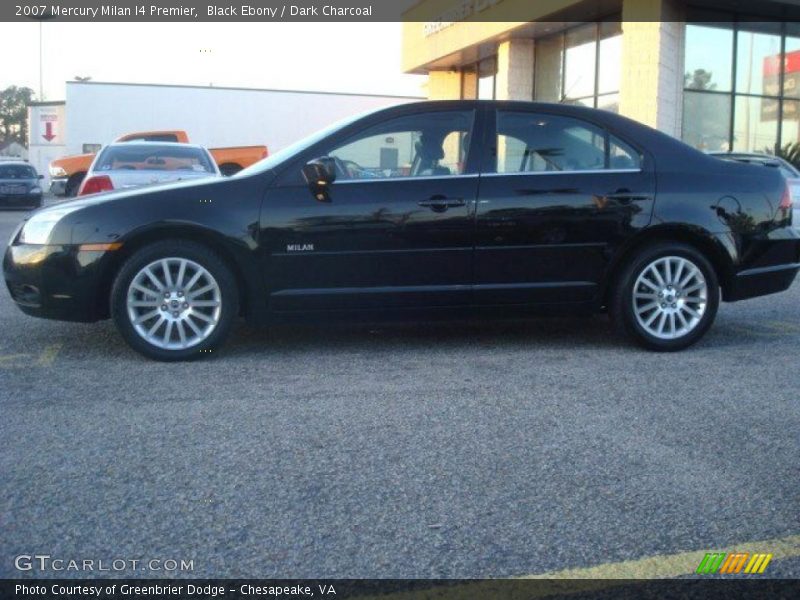 Black Ebony / Dark Charcoal 2007 Mercury Milan I4 Premier