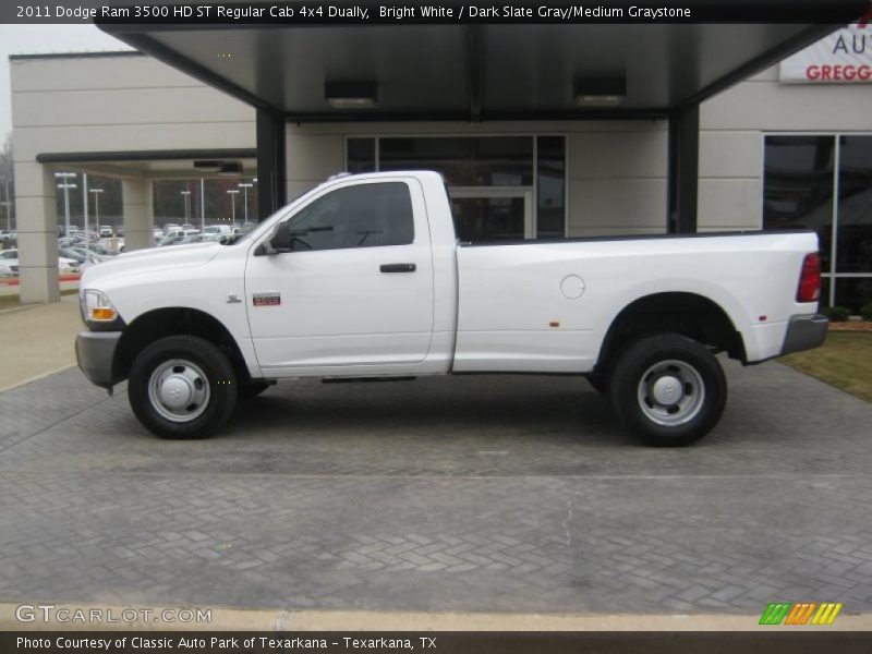 Bright White / Dark Slate Gray/Medium Graystone 2011 Dodge Ram 3500 HD ST Regular Cab 4x4 Dually