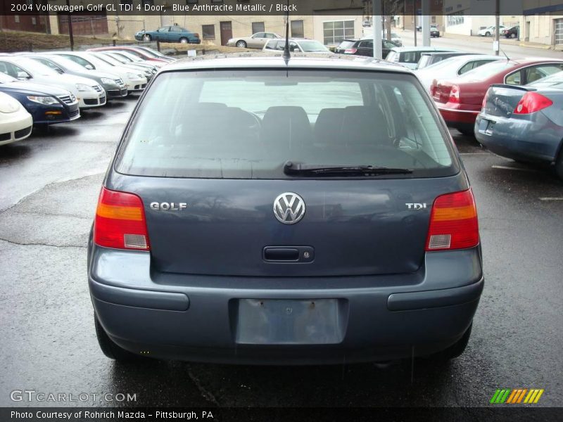 Blue Anthracite Metallic / Black 2004 Volkswagen Golf GL TDI 4 Door