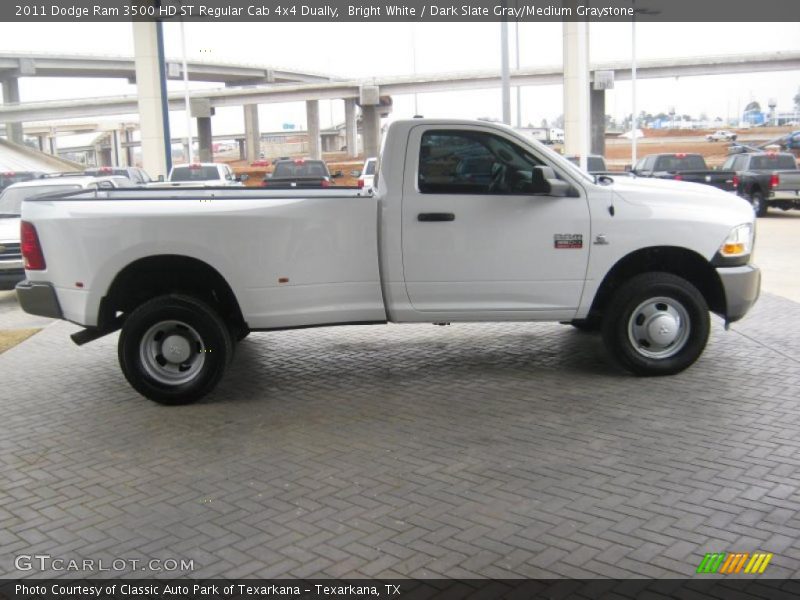 Bright White / Dark Slate Gray/Medium Graystone 2011 Dodge Ram 3500 HD ST Regular Cab 4x4 Dually