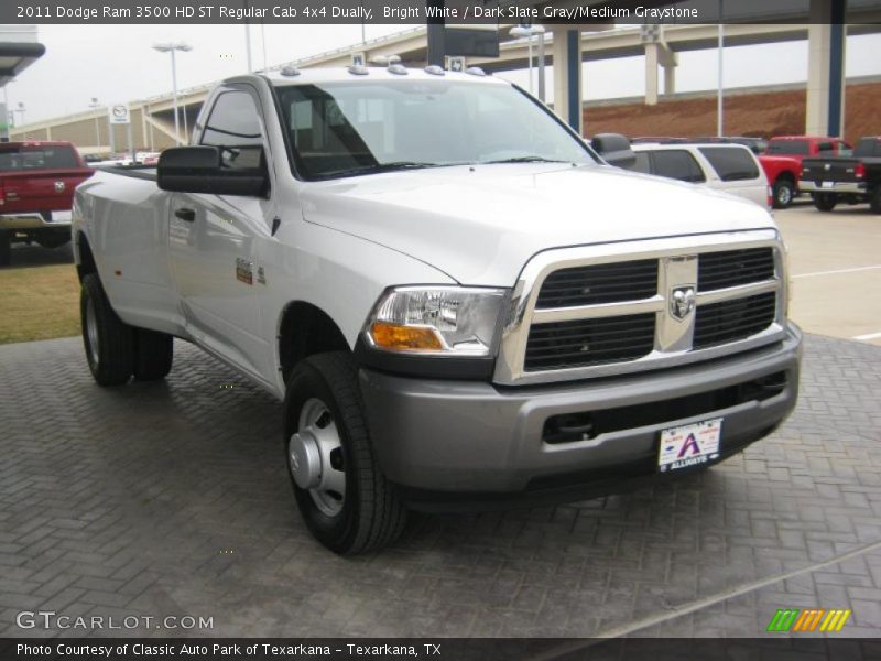 Front 3/4 View of 2011 Ram 3500 HD ST Regular Cab 4x4 Dually