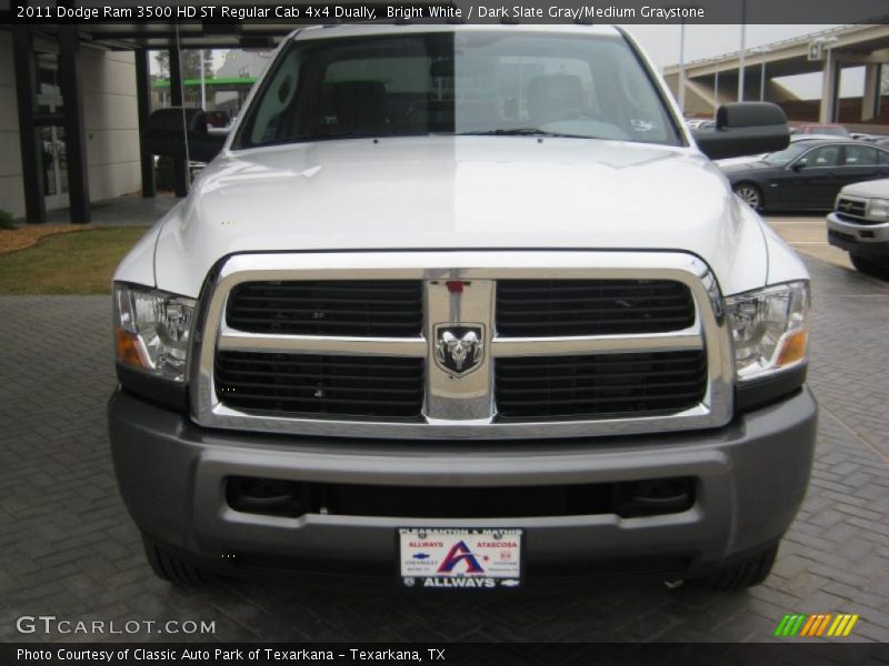 Bright White / Dark Slate Gray/Medium Graystone 2011 Dodge Ram 3500 HD ST Regular Cab 4x4 Dually
