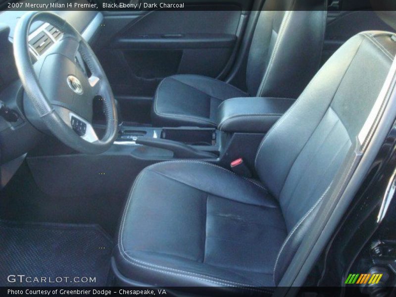 Black Ebony / Dark Charcoal 2007 Mercury Milan I4 Premier