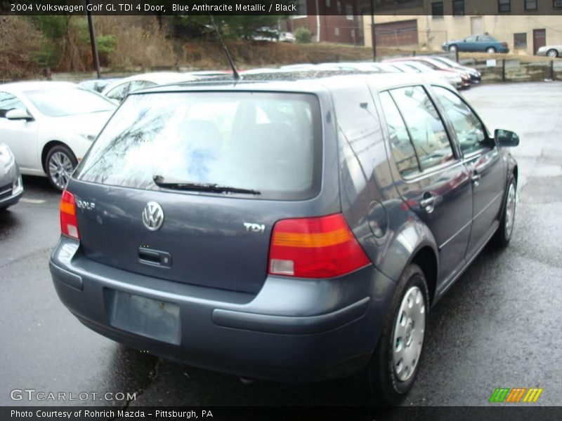 Blue Anthracite Metallic / Black 2004 Volkswagen Golf GL TDI 4 Door