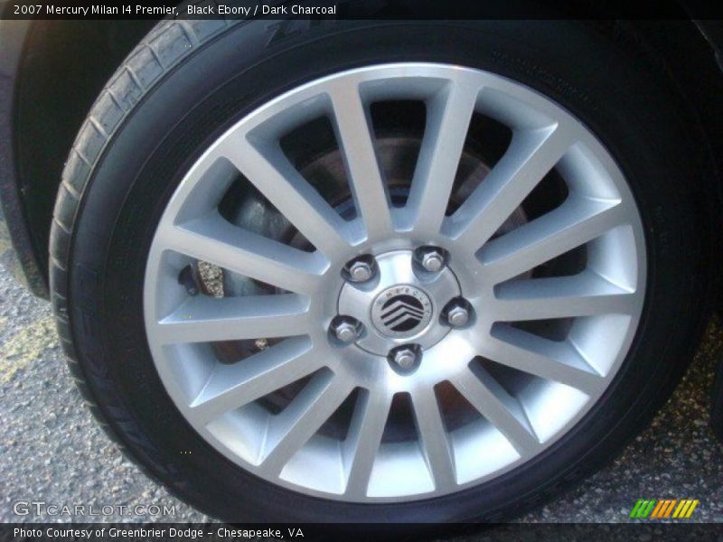 Black Ebony / Dark Charcoal 2007 Mercury Milan I4 Premier
