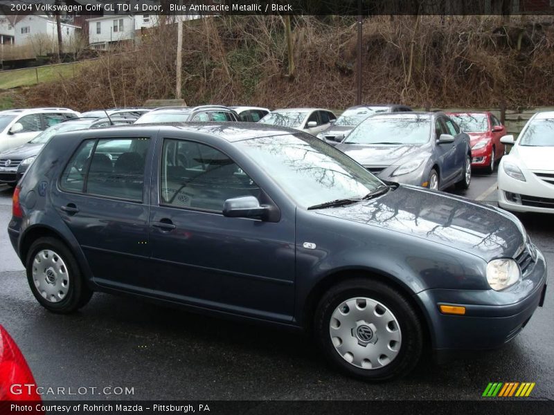 Blue Anthracite Metallic / Black 2004 Volkswagen Golf GL TDI 4 Door