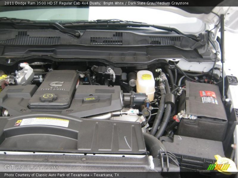  2011 Ram 3500 HD ST Regular Cab 4x4 Dually Engine - 6.7 Liter OHV 24-Valve Cummins Turbo-Diesel Inline 6 Cylinder