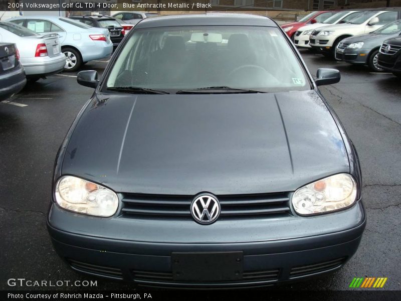 Blue Anthracite Metallic / Black 2004 Volkswagen Golf GL TDI 4 Door