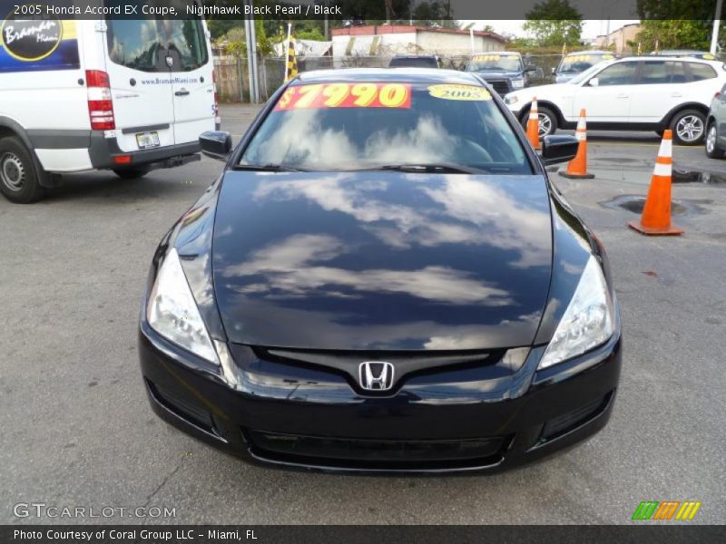 Nighthawk Black Pearl / Black 2005 Honda Accord EX Coupe