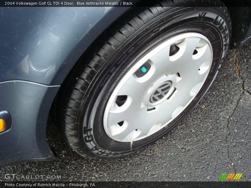 Blue Anthracite Metallic / Black 2004 Volkswagen Golf GL TDI 4 Door
