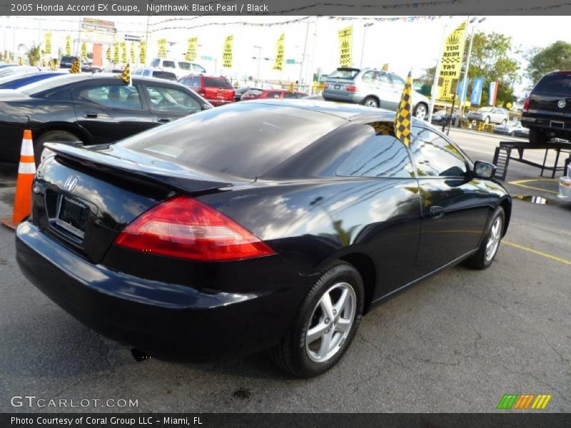 Nighthawk Black Pearl / Black 2005 Honda Accord EX Coupe