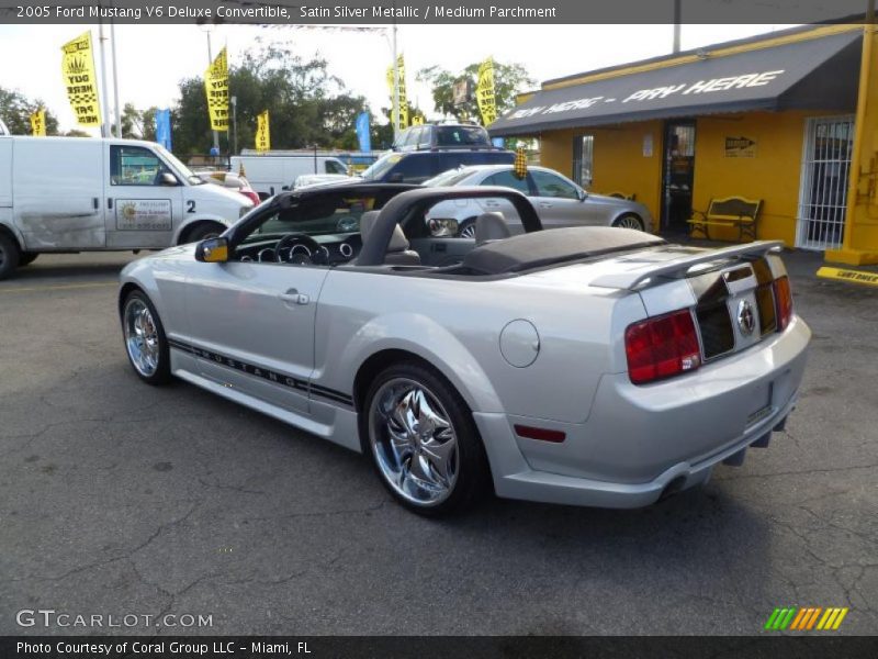 Satin Silver Metallic / Medium Parchment 2005 Ford Mustang V6 Deluxe Convertible