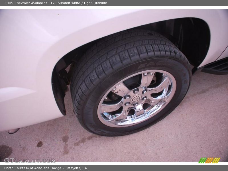 Summit White / Light Titanium 2009 Chevrolet Avalanche LTZ