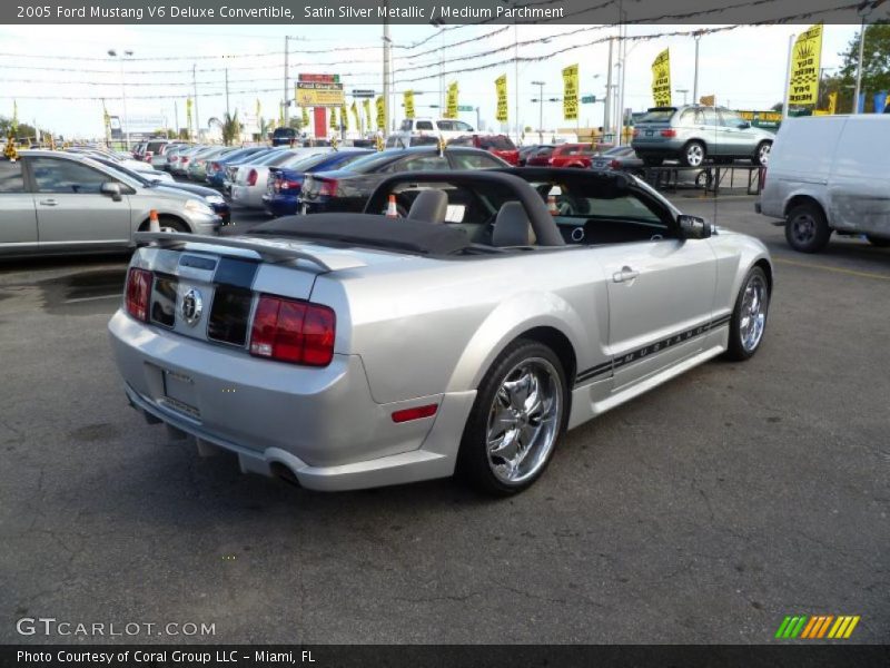 Satin Silver Metallic / Medium Parchment 2005 Ford Mustang V6 Deluxe Convertible