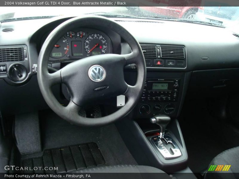 Blue Anthracite Metallic / Black 2004 Volkswagen Golf GL TDI 4 Door
