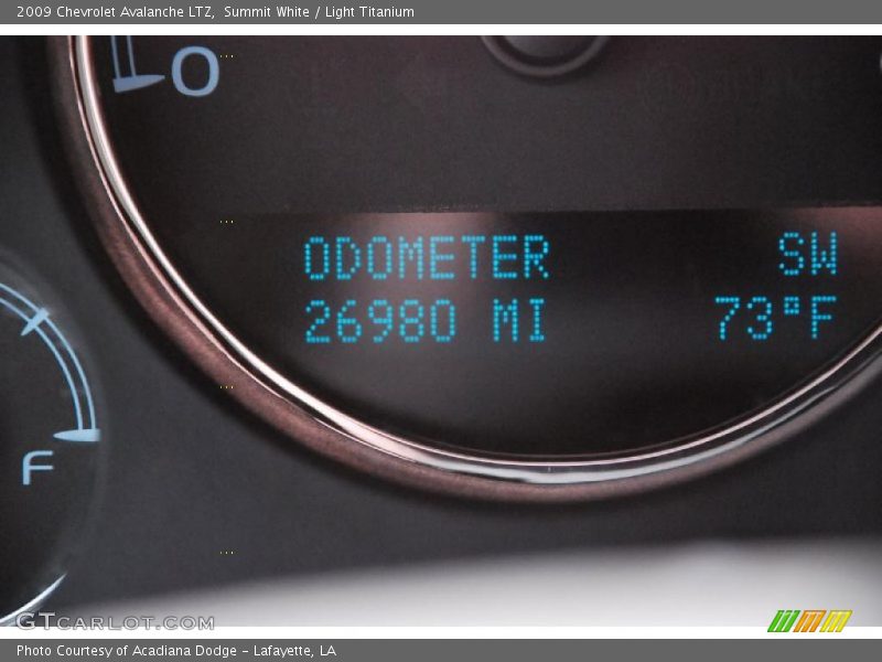 Summit White / Light Titanium 2009 Chevrolet Avalanche LTZ