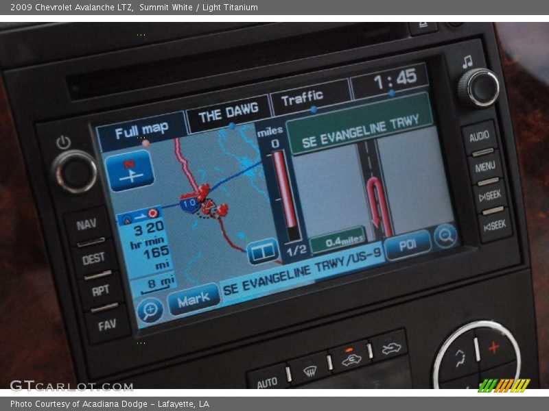Navigation of 2009 Avalanche LTZ
