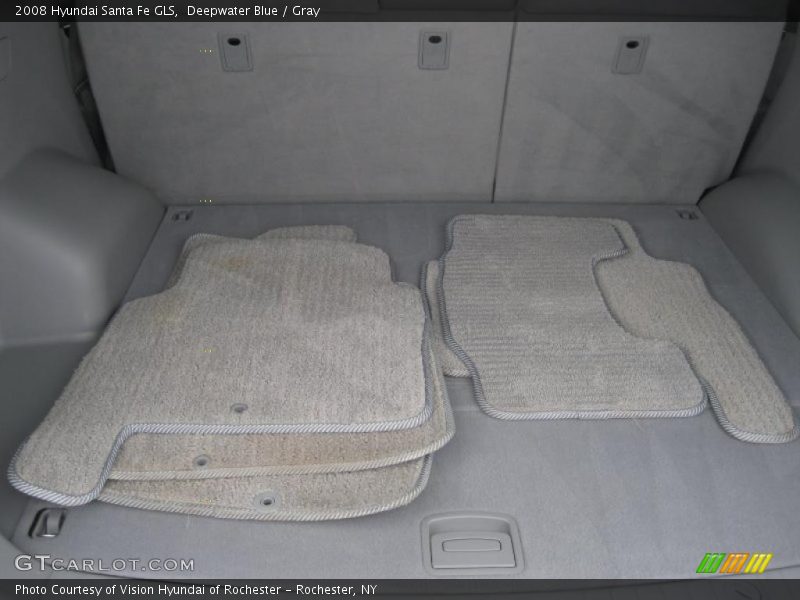Deepwater Blue / Gray 2008 Hyundai Santa Fe GLS