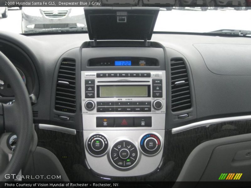 Deepwater Blue / Gray 2008 Hyundai Santa Fe GLS