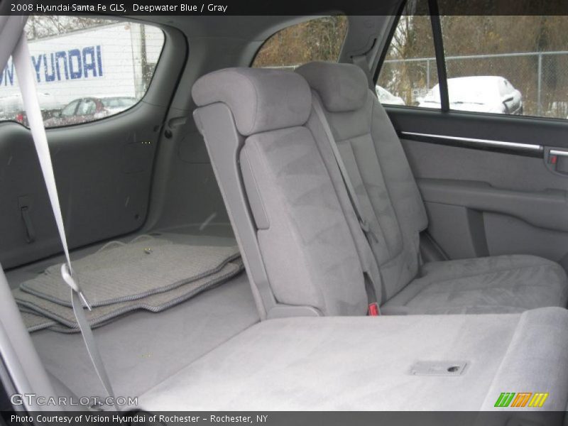 Deepwater Blue / Gray 2008 Hyundai Santa Fe GLS