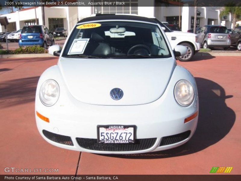 Aquarius Blue / Black 2006 Volkswagen New Beetle 2.5 Convertible