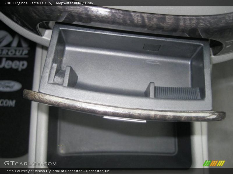 Deepwater Blue / Gray 2008 Hyundai Santa Fe GLS