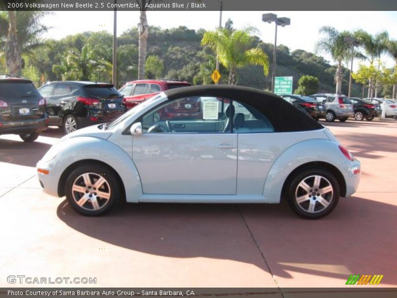 Aquarius Blue / Black 2006 Volkswagen New Beetle 2.5 Convertible