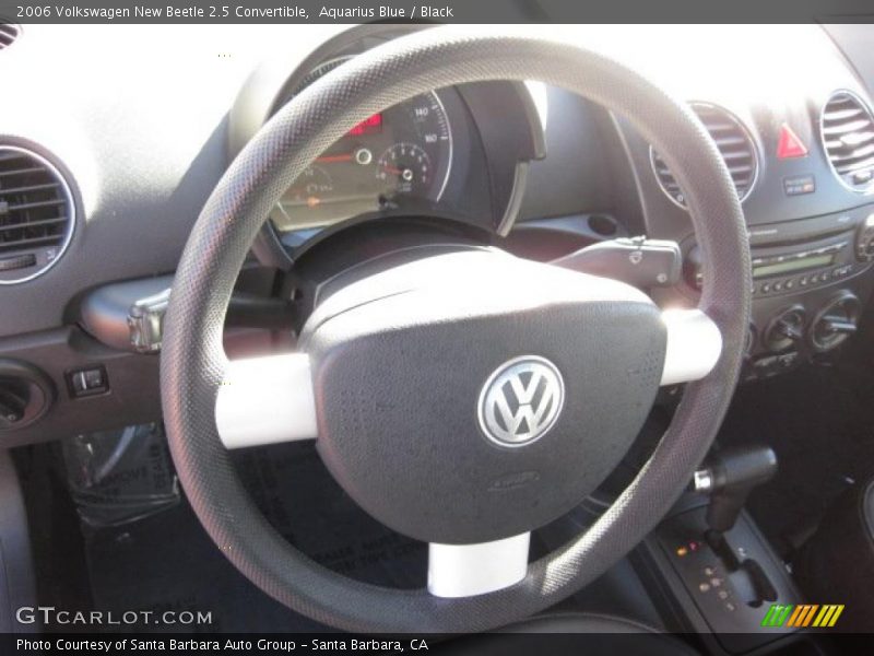 Aquarius Blue / Black 2006 Volkswagen New Beetle 2.5 Convertible