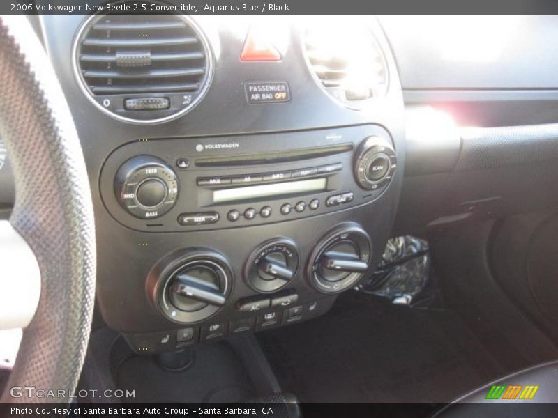 Aquarius Blue / Black 2006 Volkswagen New Beetle 2.5 Convertible