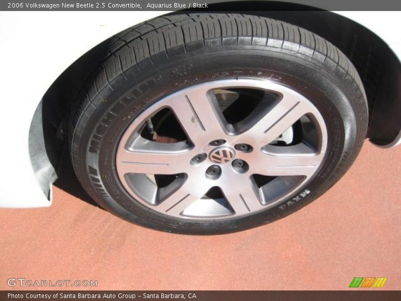 Aquarius Blue / Black 2006 Volkswagen New Beetle 2.5 Convertible