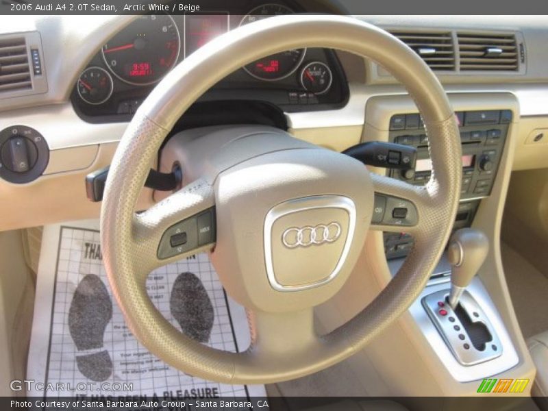 Arctic White / Beige 2006 Audi A4 2.0T Sedan