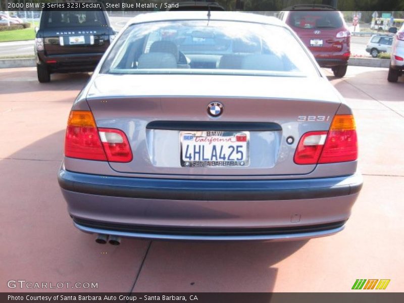 Steel Blue Metallic / Sand 2000 BMW 3 Series 323i Sedan