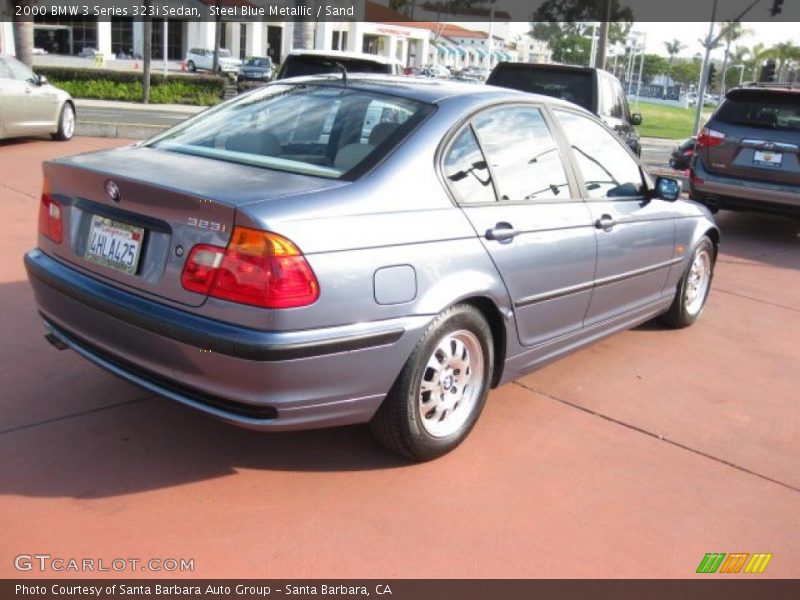 Steel Blue Metallic / Sand 2000 BMW 3 Series 323i Sedan