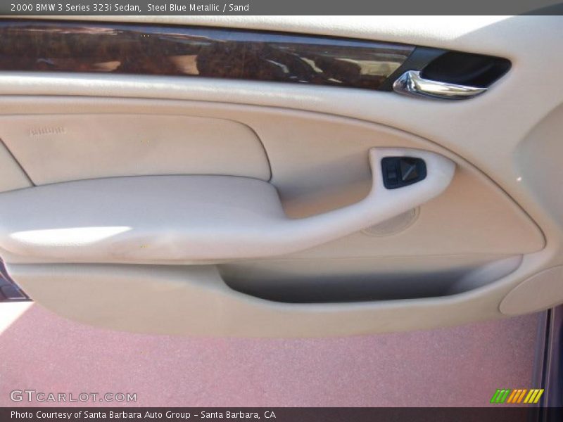 Steel Blue Metallic / Sand 2000 BMW 3 Series 323i Sedan