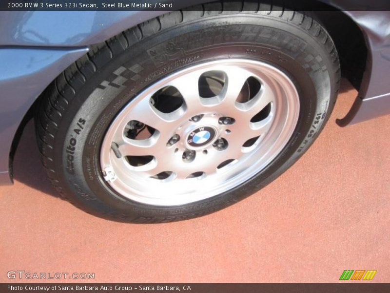 Steel Blue Metallic / Sand 2000 BMW 3 Series 323i Sedan
