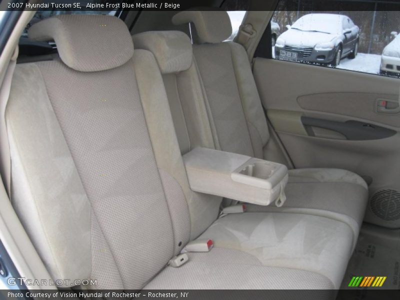 Alpine Frost Blue Metallic / Beige 2007 Hyundai Tucson SE